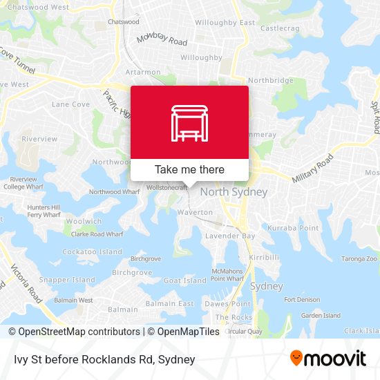 Ivy St before Rocklands Rd map