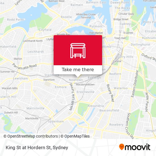 King St at Hordern St map