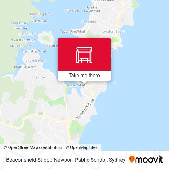 Beaconsfield St opp Newport Public School map