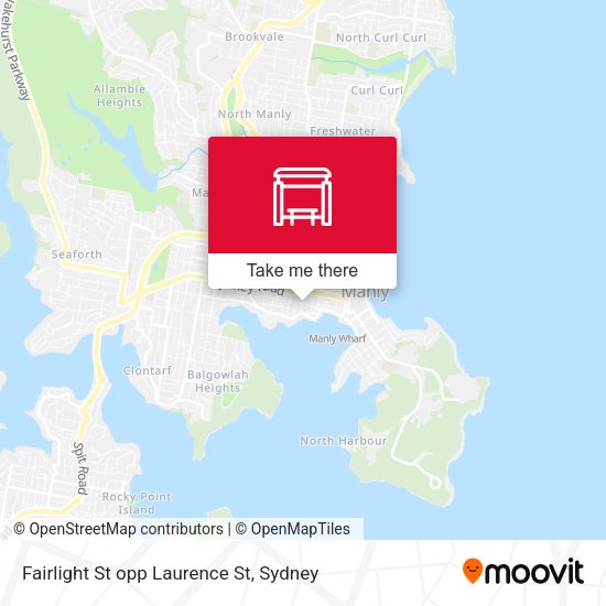 Fairlight St opp Laurence St map