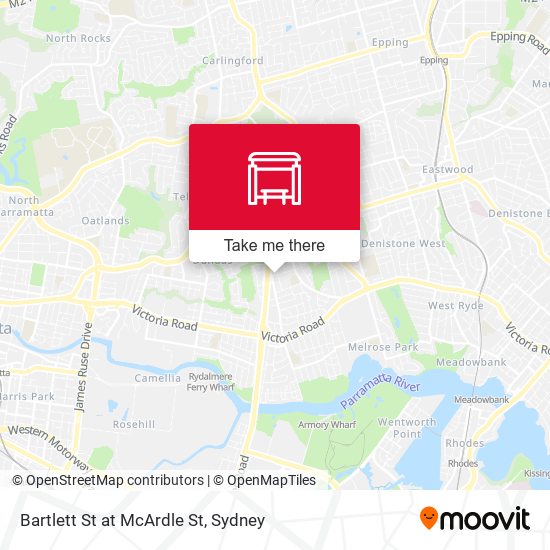 Bartlett St at McArdle St map