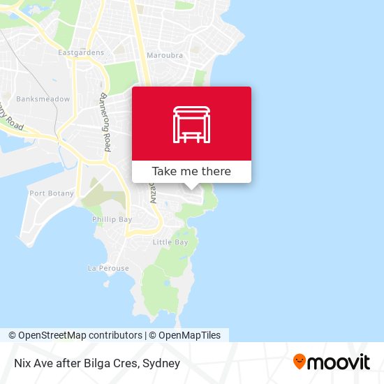 Nix Ave after Bilga Cres map