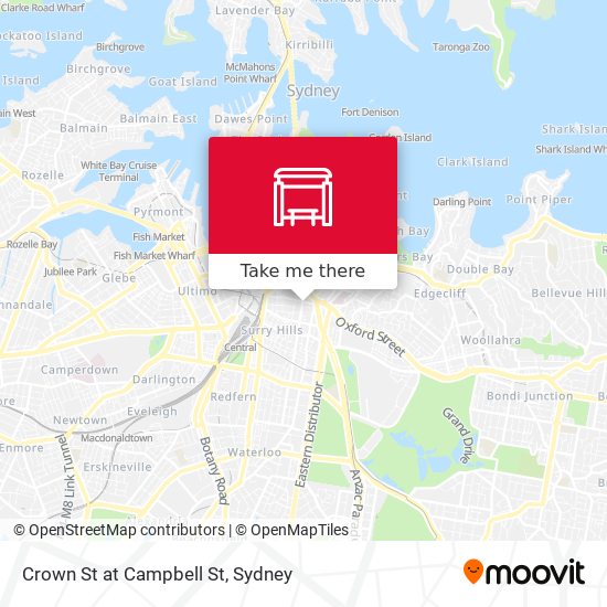 Crown St at Campbell St map