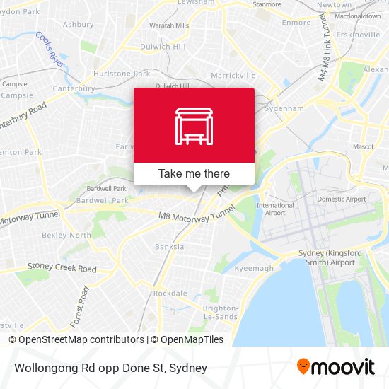 Wollongong Rd opp Done St map