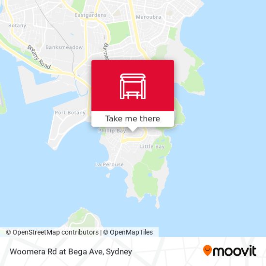 Woomera Rd at Bega Ave map