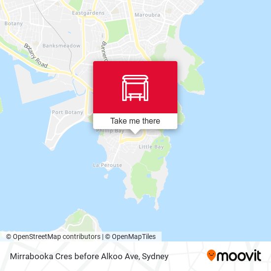 Mirrabooka Cres before Alkoo Ave map