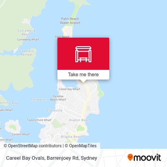 Careel Bay Ovals, Barrenjoey Rd map