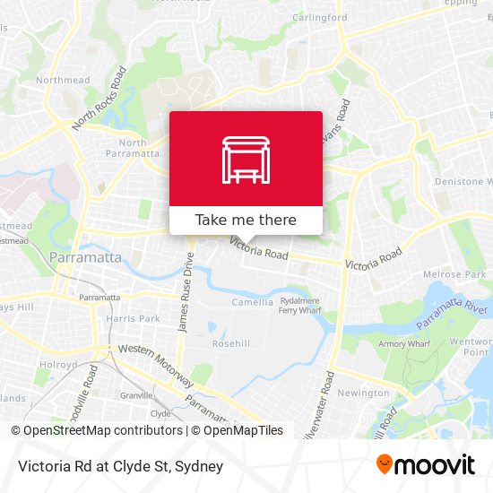 Victoria Rd at Clyde St map