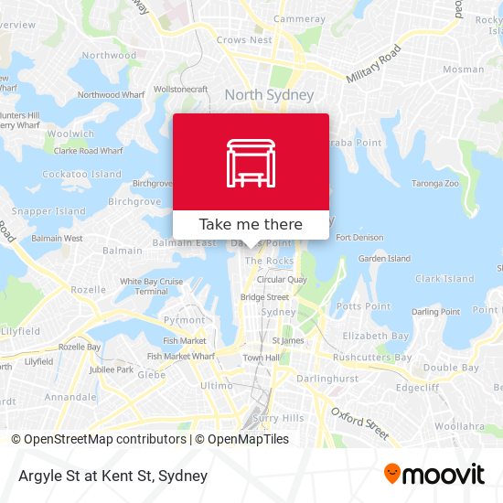 Argyle St at Kent St map