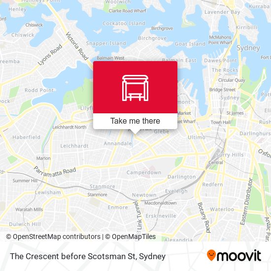 The Crescent before Scotsman St map