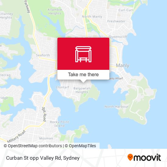 Curban St opp Valley Rd map