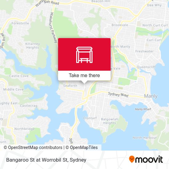 Bangaroo St at Worrobil St map