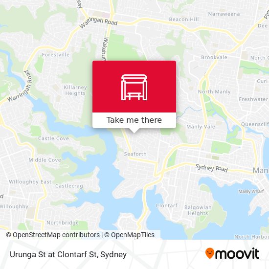 Urunga St at Clontarf St map