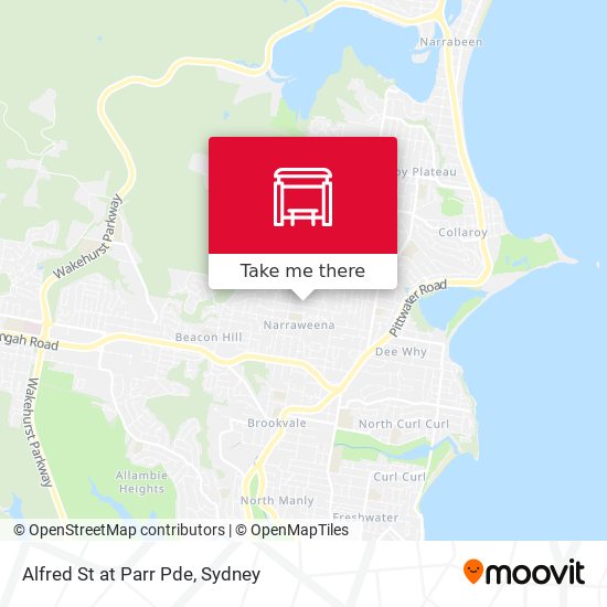 Alfred St at Parr Pde map
