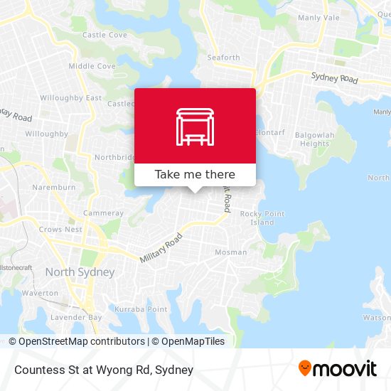 Countess St at Wyong Rd map