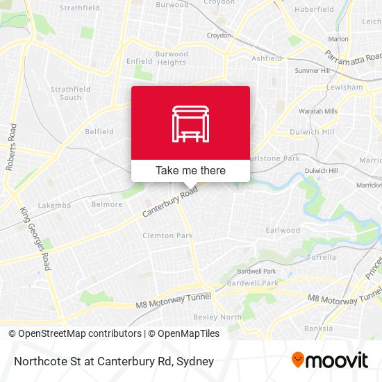 Northcote St at Canterbury Rd map