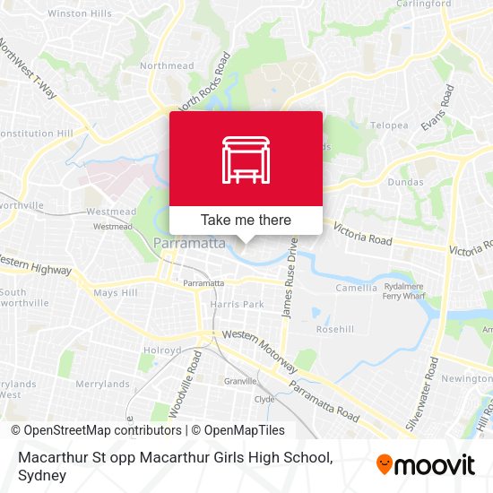 Macarthur St opp Macarthur Girls High School map