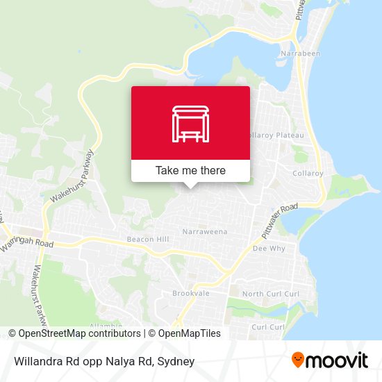 Willandra Rd opp Nalya Rd map
