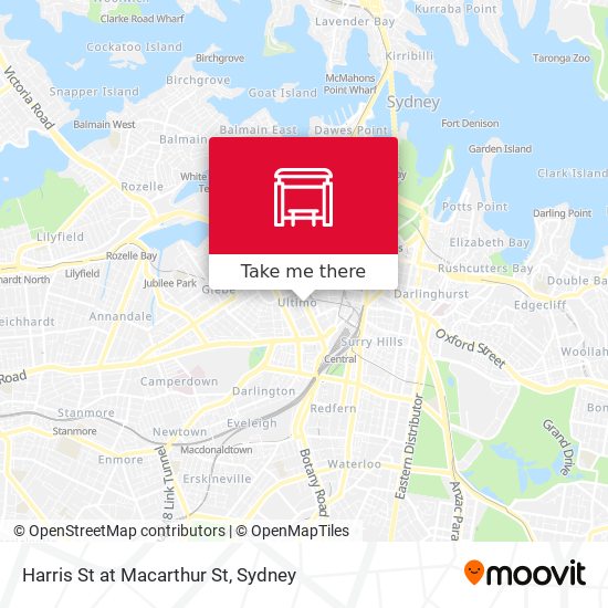 Harris St at Macarthur St map