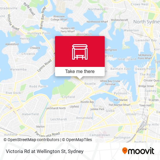 Victoria Rd at Wellington St map
