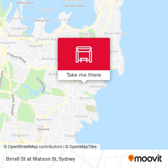 Birrell St at Watson St map