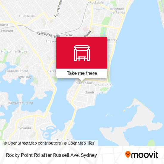 Rocky Point Rd after Russell Ave map