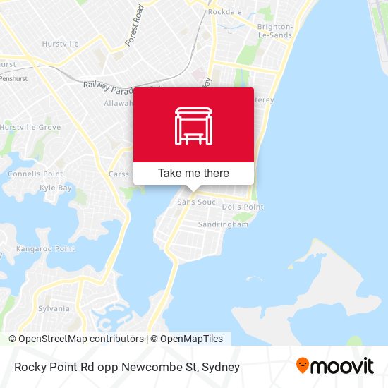 Rocky Point Rd opp Newcombe St map