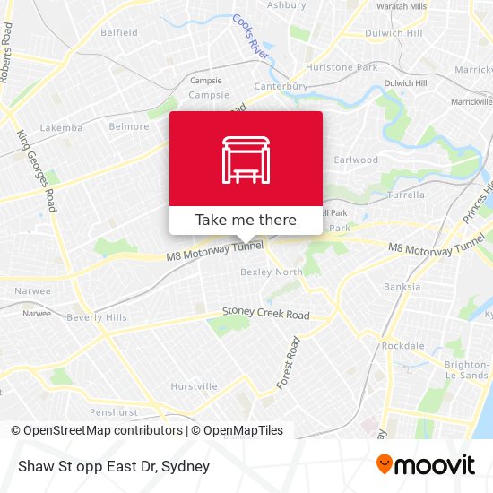 Shaw St opp East Dr map