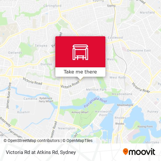 Victoria Rd at Atkins Rd map