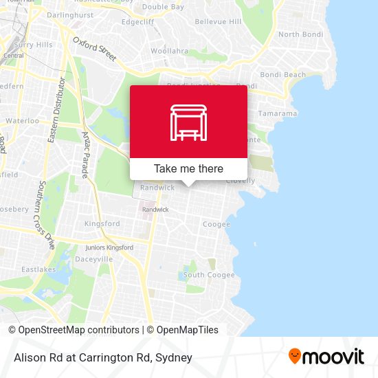 Alison Rd at Carrington Rd map