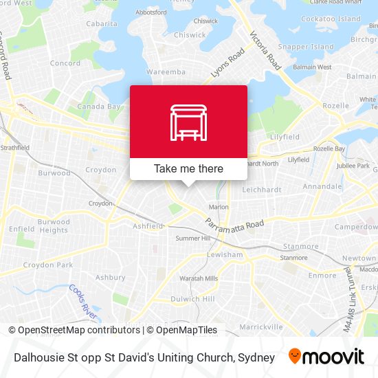 Dalhousie St opp St David's Uniting Church map