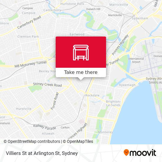 Villiers St at Arlington St map