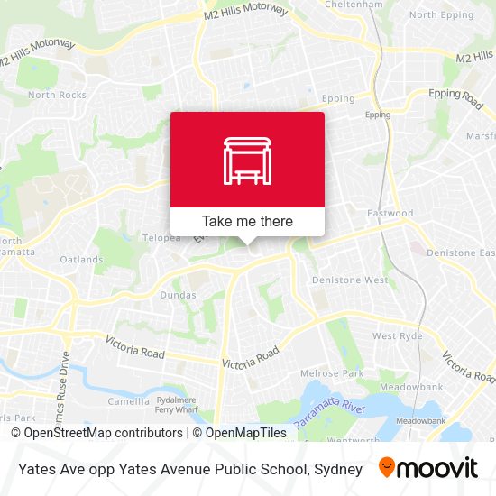 Yates Ave opp Yates Avenue Public School map