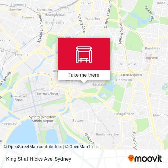 King St at Hicks Ave map
