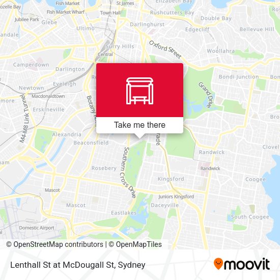 Lenthall St at McDougall St map