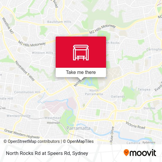 North Rocks Rd at Speers Rd map
