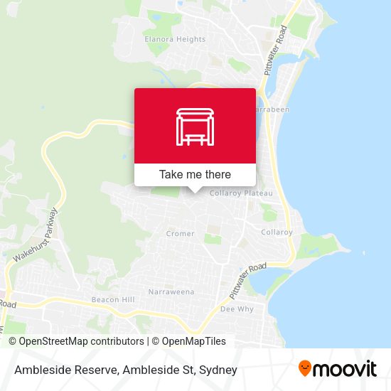 Ambleside Reserve, Ambleside St map