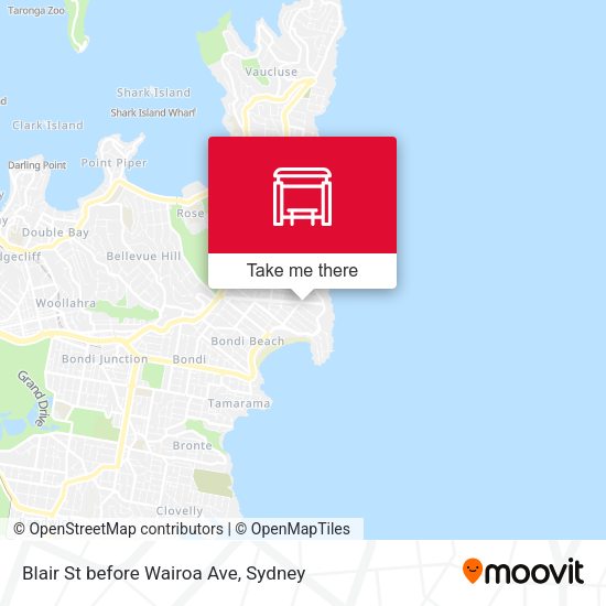 Blair St before Wairoa Ave map