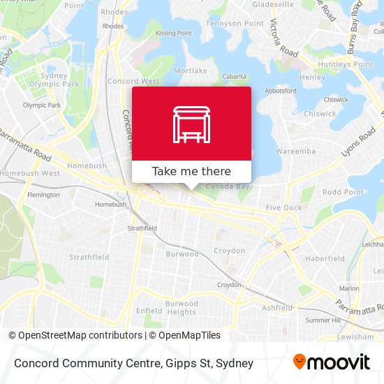 Concord Community Centre, Gipps St map