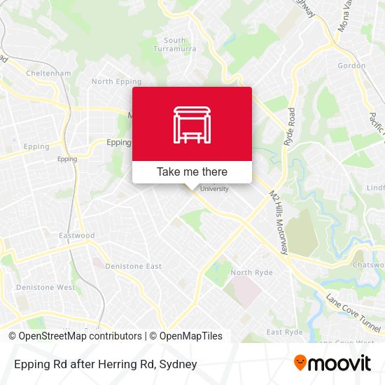 Epping Rd after Herring Rd map