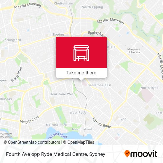 Fourth Ave opp Ryde Medical Centre map