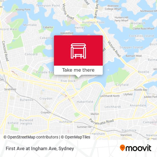 First Ave at Ingham Ave map