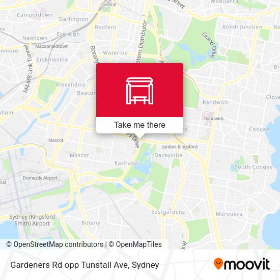 Gardeners Rd opp Tunstall Ave map