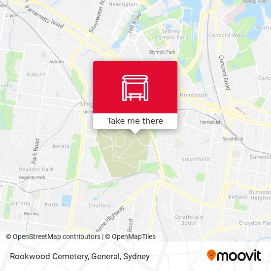 Rookwood Cemetery, General map