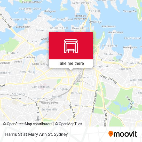 Harris St at Mary Ann St map
