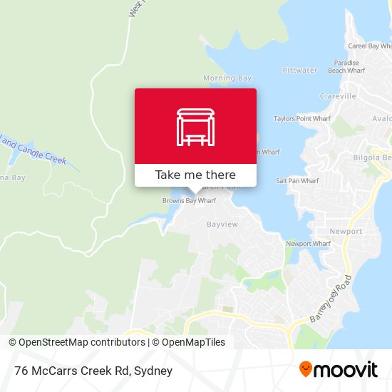 76 McCarrs Creek Rd map