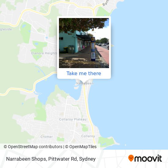 Narrabeen Shops, Pittwater Rd map