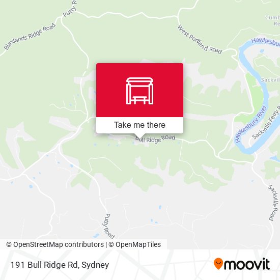 191 Bull Ridge Rd map