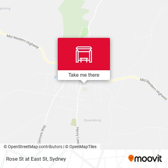 Rose St at East St map