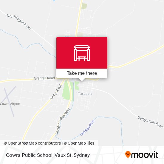 Cowra Public School, Vaux St map